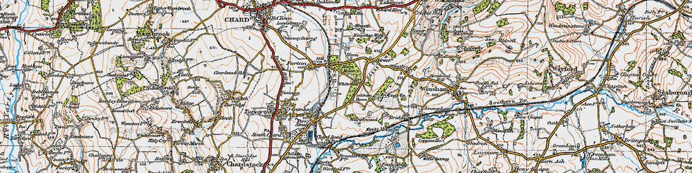 Old map of White Gate in 1919