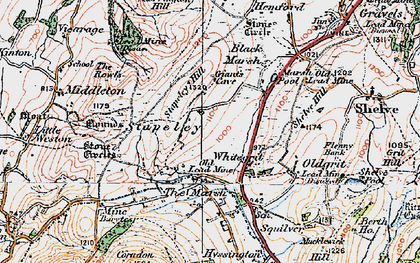 Old map of White Grit in 1921