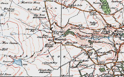 Old map of White Hill in 1925