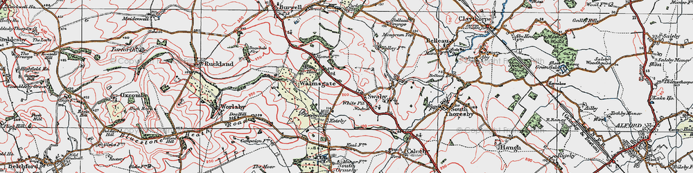 Old map of White Pit in 1923