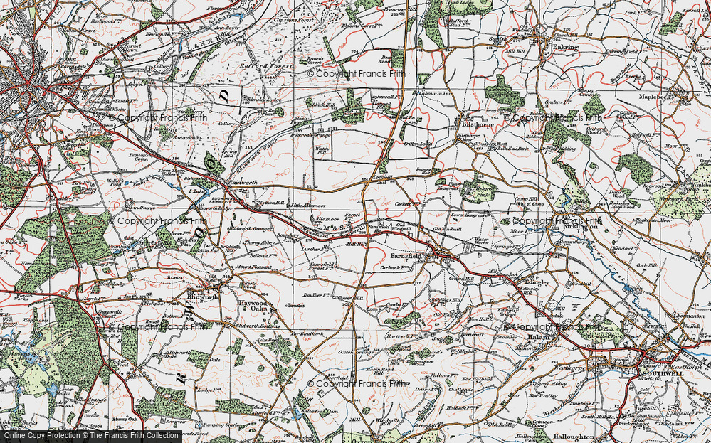 Old Map of White Post, 1923 in 1923