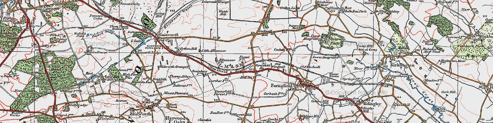Old map of White Post in 1923