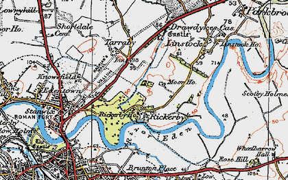 Old map of Whiteclosegate in 1925