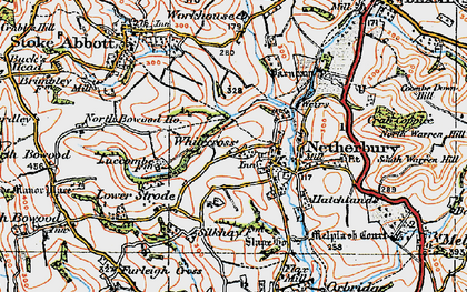 Old map of Whitecross in 1919