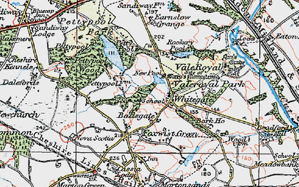 Old map of Whitegate in 1923