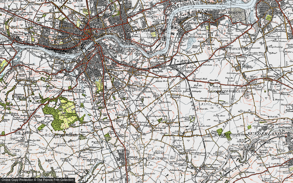 Old Map of Whitehills, 1925 in 1925