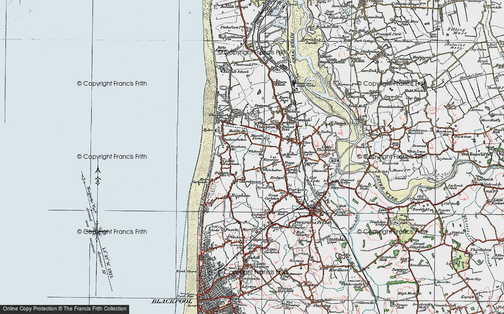 Old Map of Whiteholme, 1924 in 1924