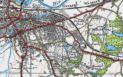 Old map of Whiteknights in 1919