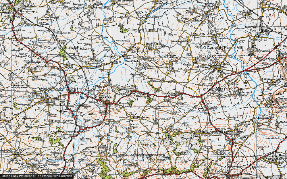 Old Map of Whitelackington, 1919 in 1919