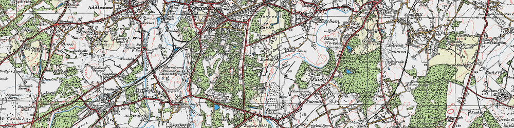 Old map of Whiteley Village in 1920
