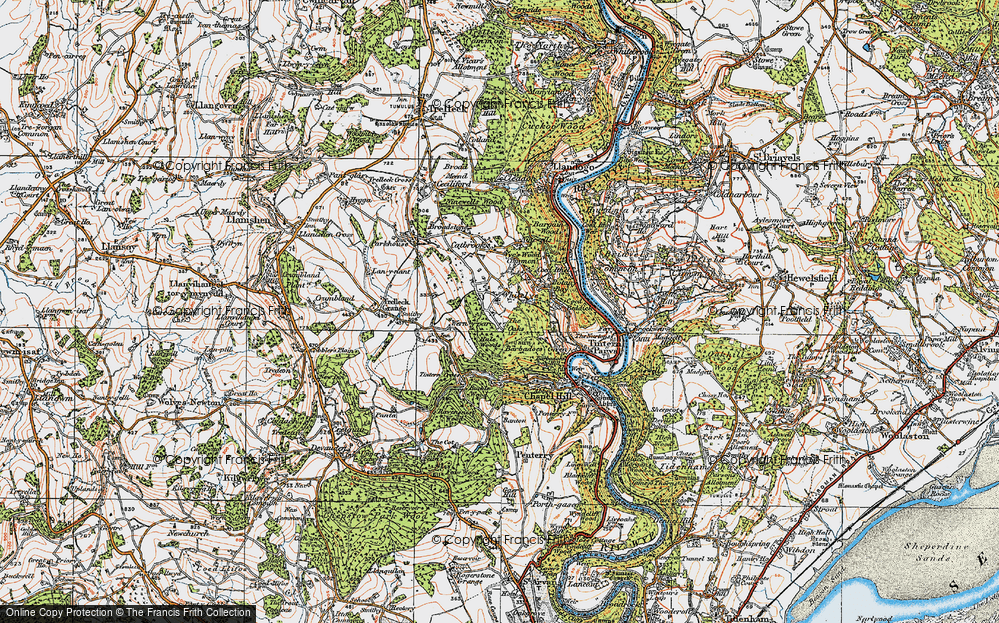 Old Map of Whitelye, 1919 in 1919