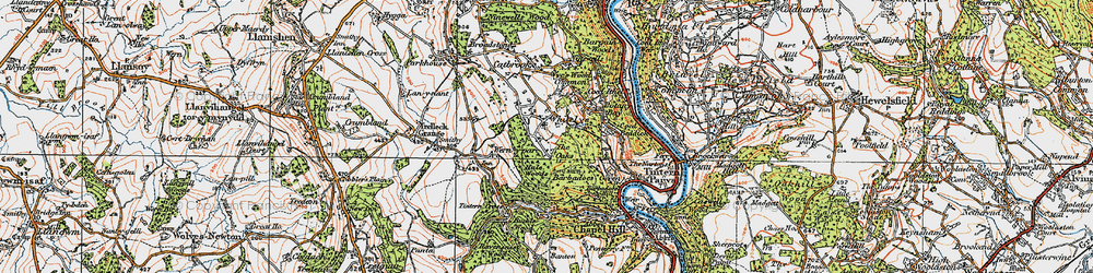Old map of Barbadoes Green in 1919