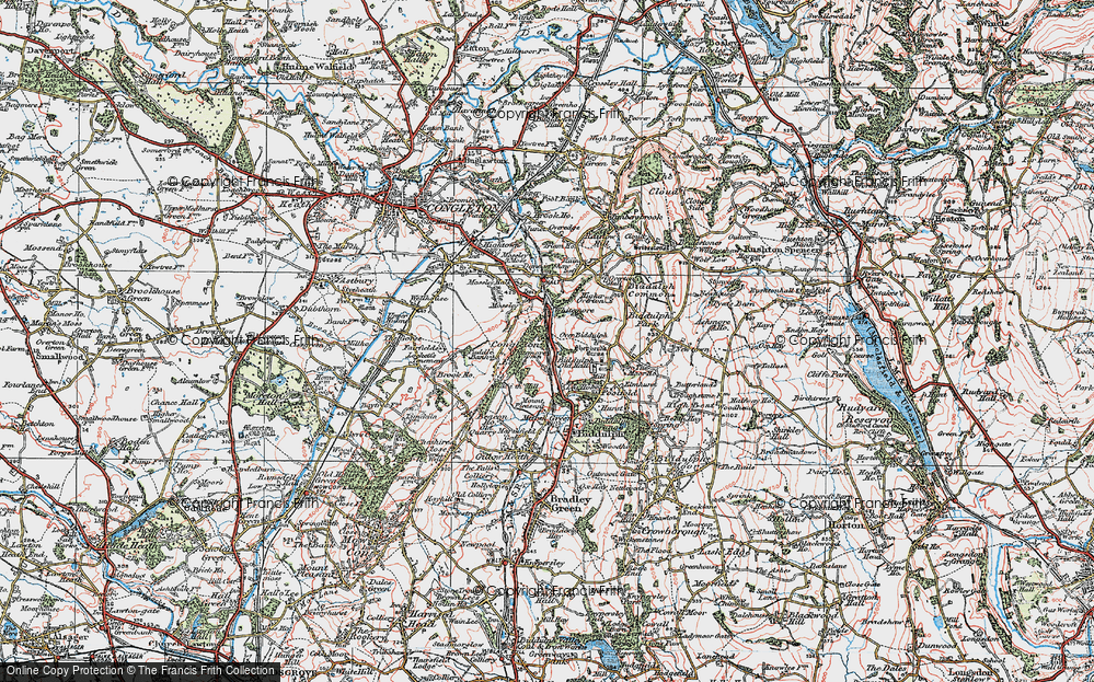 Old Map of Whitemoor, 1923 in 1923