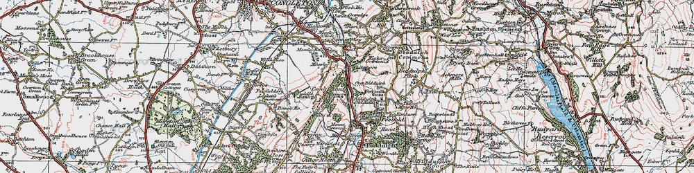 Old map of Whitemoor in 1923