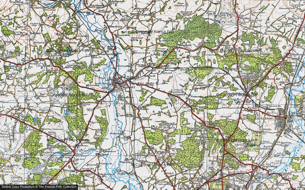 Old Map of Whitenap, 1919 in 1919