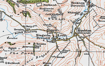 Old map of Whitepits in 1919