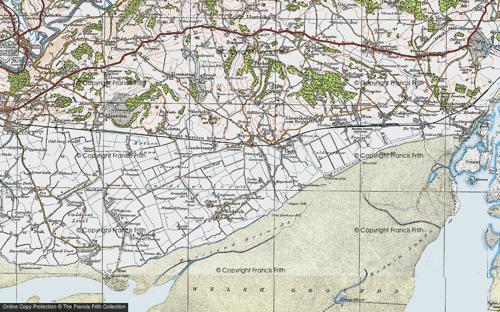 Old Map of Whitewall Common, 1919 in 1919