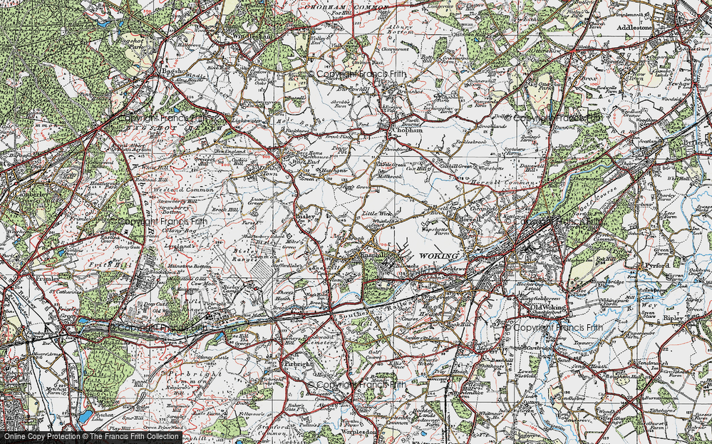 Old Map of Whitfield Court, 1920 in 1920