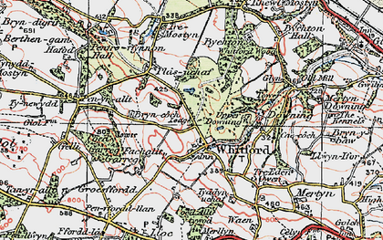 Old map of Whitford in 1924