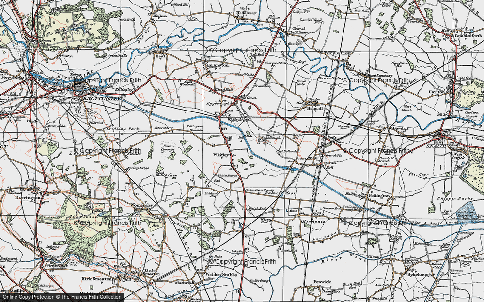 Old Map of Whitley, 1924 in 1924