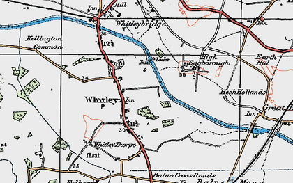Old map of Whitley in 1924