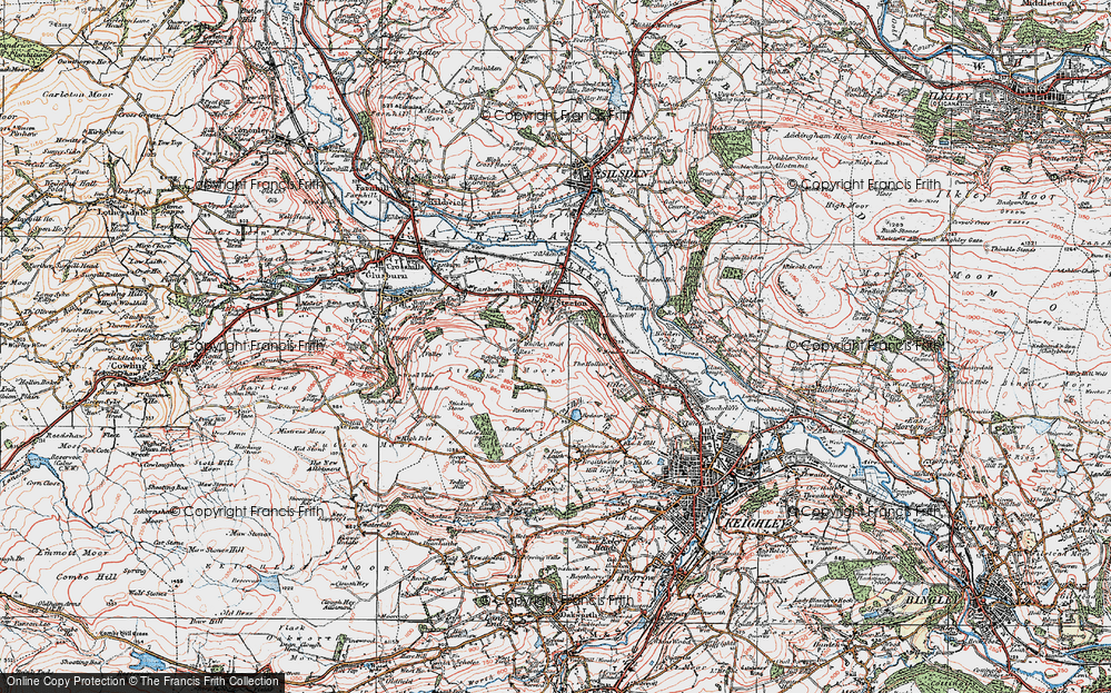 Old Map of Whitley Head, 1925 in 1925