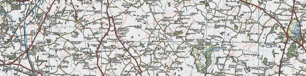 Old map of Appleton Moss in 1923