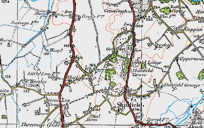 Old map of Whitley Wood in 1919