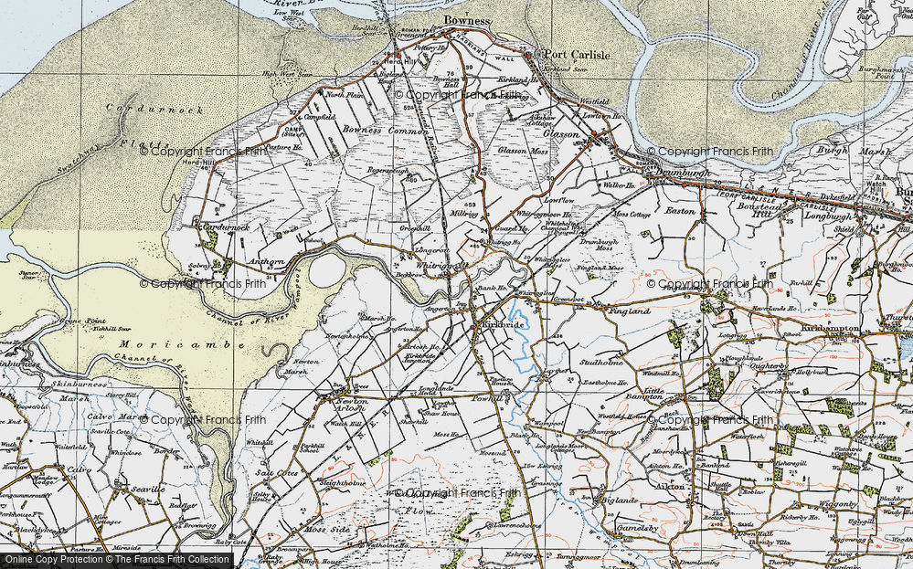 Old Map of Whitrigg, 1925 in 1925
