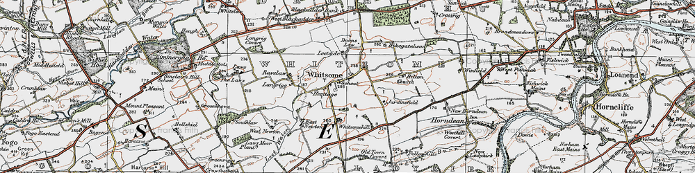 Old map of Blackadder Bank in 1926