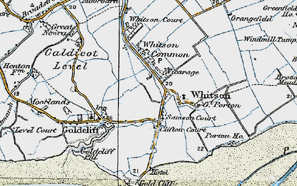 Old map of Whitson in 1919