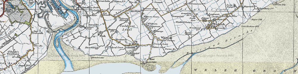 Old map of Bowleaze Common in 1919