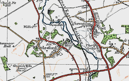 Old map of Whittlesford in 1920