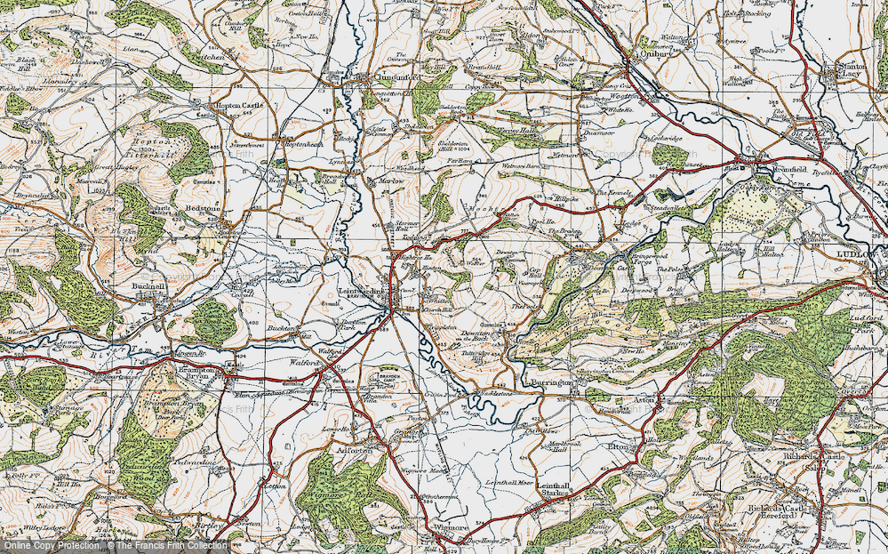 Old Map of Historic Map covering Cophall Fm in 1920