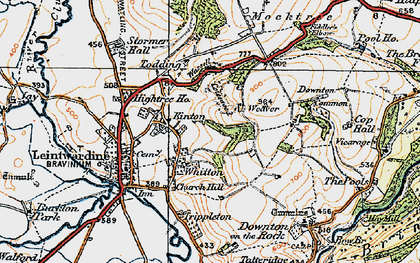 Old map of Whitton in 1920