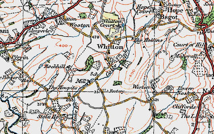 Old map of Whitton Chase in 1920