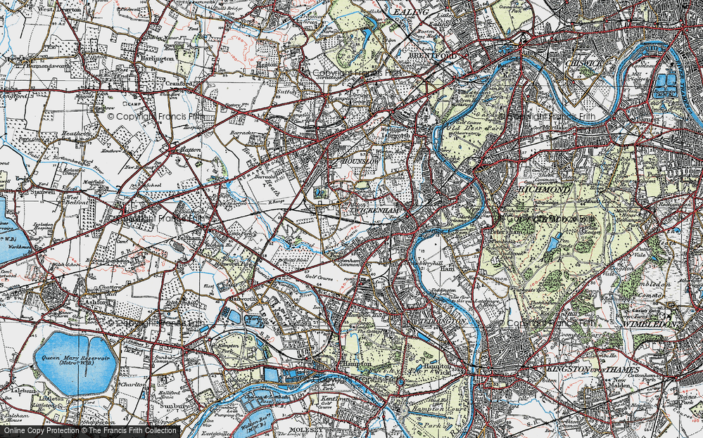 Old Map of Whitton, 1920 in 1920