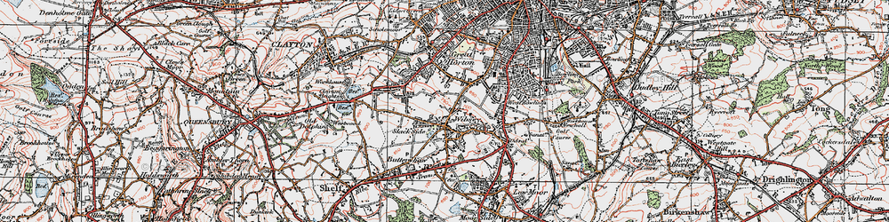 Old map of Wibsey in 1925