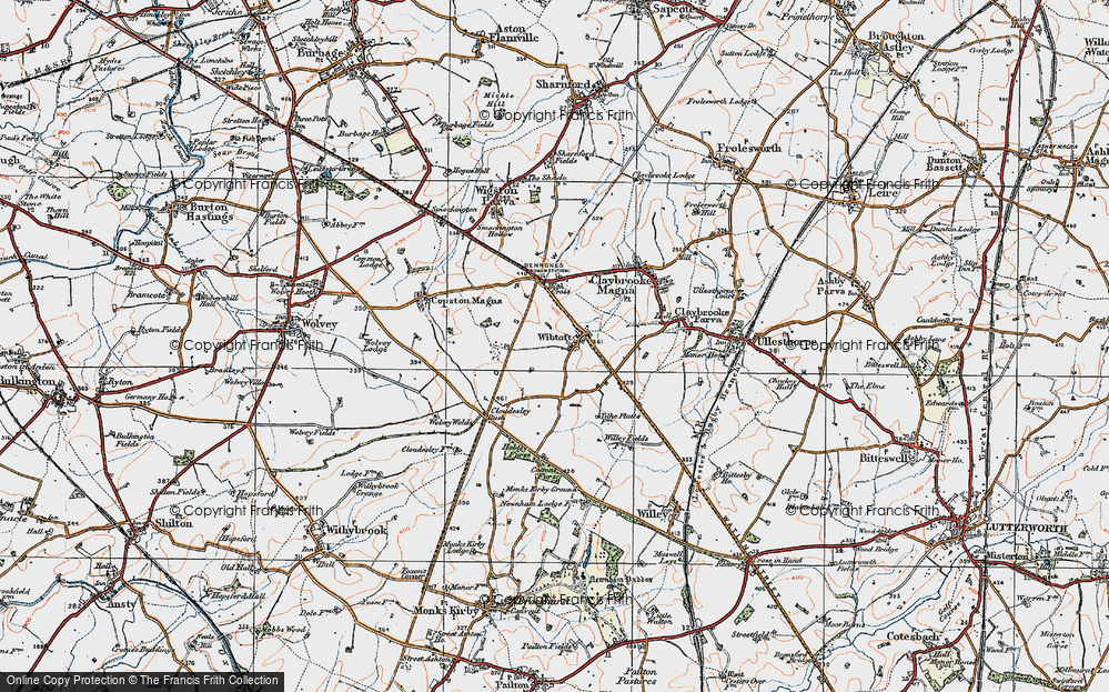 Old Map of Wibtoft, 1920 in 1920