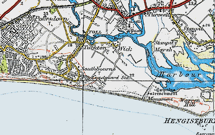 Old map of Wick in 1919