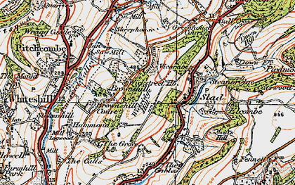 Old map of Wickridge Hill in 1919
