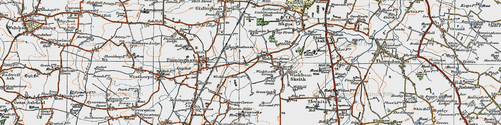 Old map of Wickham Street in 1920