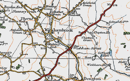 Old map of Wickham Street in 1921