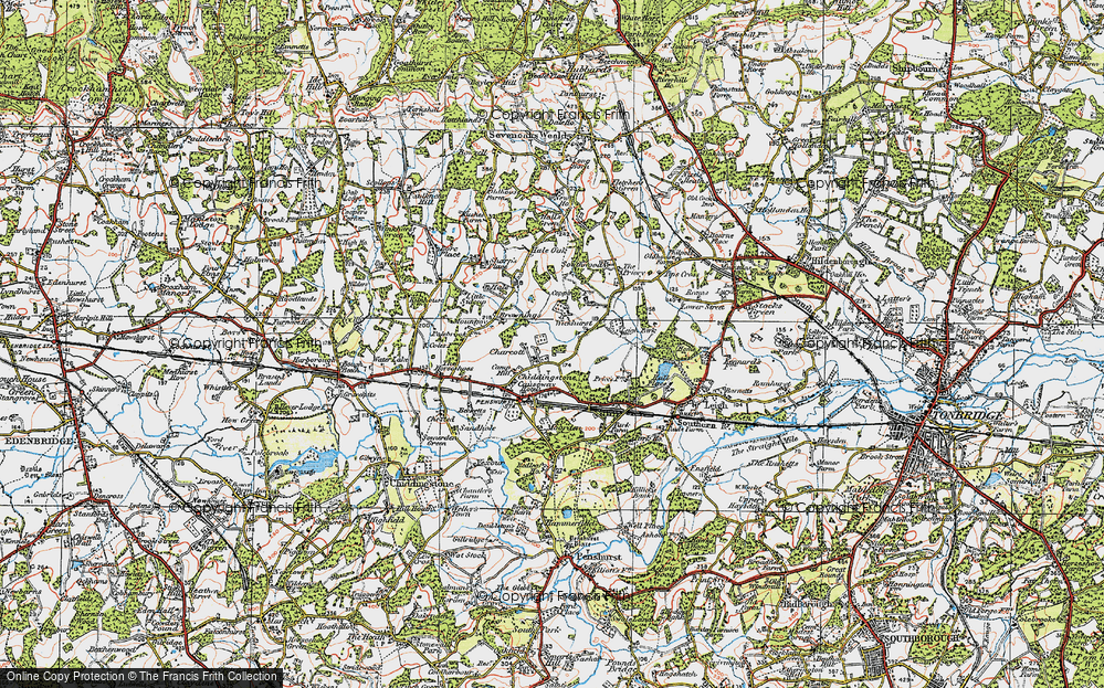 Old Map of Wickhurst, 1920 in 1920