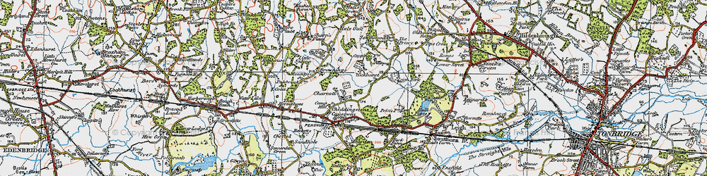 Old map of Wickhurst in 1920