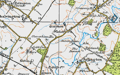 Old map of Wickstreet in 1920