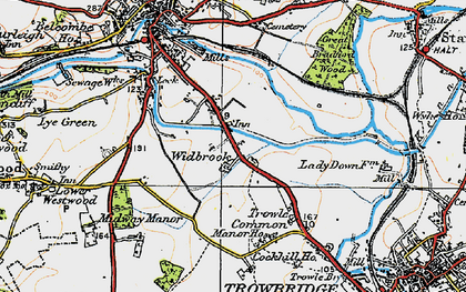 Old map of Widbrook in 1919