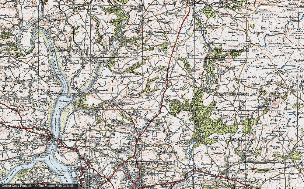 Old Map of Widewell, 1919 in 1919