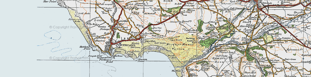 Old map of Wig Fach in 1922