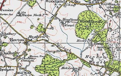 Old map of Wigbeth in 1919
